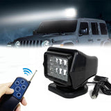 OttoNavi Portable Remote Control Truck Spotlight Control Searchlight 360 Degrees Rotating, Wireless Spotlight for Trucks Boat Home Camping SUV Off-Road