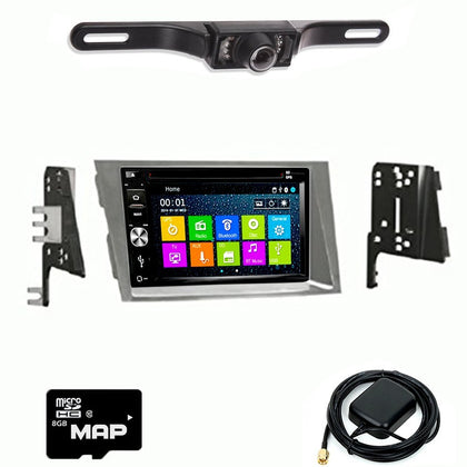 Otto Navi DVD GPS Navigation Multimedia Radio and Dash Kit for Subaru Legacy 2010-2014 Silver