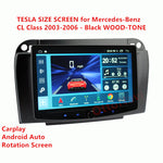Ottonavi Rotation Tesla Size Screen for Mercedes-Benz CL Class 2003-2006 - Black WOOD-TONE