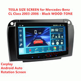 Ottonavi Rotation Tesla Size Screen for Mercedes-Benz CL Class 2003-2006 - Black WOOD-TONE