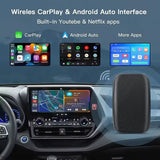 Universal Wireless USB Carplay AI BOX interface Android Auto Nefix YouTube for OEM wired carplay car