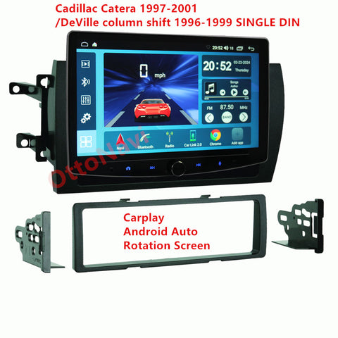 Ottonavi 10.1 inch Rotation Tesla screen for Cadillac Catera 1997-2001 Deville (Column Shift Only) 1996-1999 Single Din