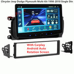 Ottonavi Rotation Tesla Size Screen for Chrysler Jeep Dodge Plymouth Multi-Kit 1998-2010 Single Din