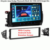Ottonavi Rotation Tesla Size Screen for Chrysler Jeep Dodge Plymouth Multi-Kit 1998-2010 Single Din