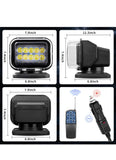 OttoNavi Portable Remote Control Truck Spotlight Control Searchlight 360 Degrees Rotating, Wireless Spotlight for Trucks Boat Home Camping SUV Off-Road