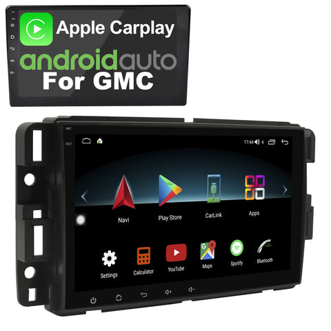 Android 10 Car Stereo for GMC for Chevy Silverado Wireless CarPlay & Wired Android Auto 2G+32G Car Radio Dual Bluetooth DSP AM/FM GPS Navigation WiFi 8 Inch in-Dash Head Unit