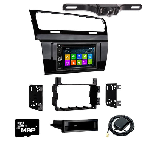 Otto Navi DVD GPS Navigation Multimedia Radio and Dash Kit for Volkswagen Golf 2015-2017