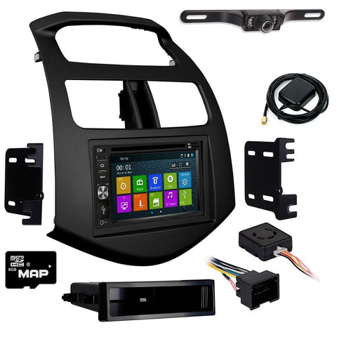 GPS Navigation Radio and Dash Kit for Chevrolet Spark 2013-2015