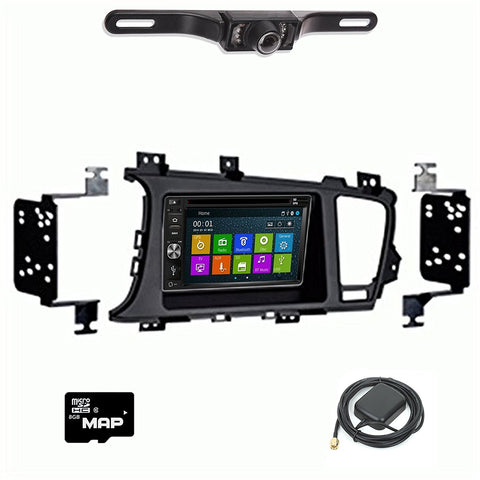 Otto Navi DVD GPS Navigation Multimedia Radio and Dash Kit for Kia Optima 2011-2016