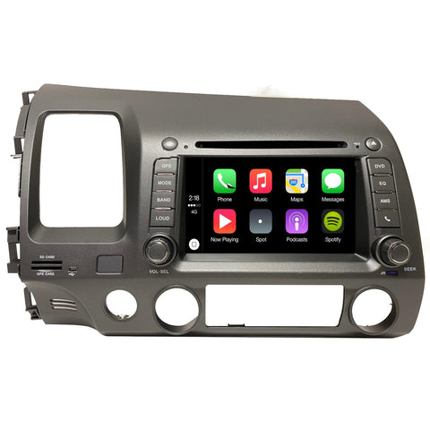 6.5" GPS DVD Bluetooth Plug and Play Radio for Honda Civic 2006-2011 Taupe Color