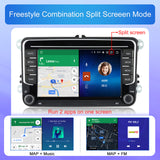 9" VW Universal GMC_ Android 10 Car Stereo for Volkswagen for Chevy Silverado Wireless CarPlay & Wired Android Auto 2G+32G Car Radio Dual Bluetooth DSP AM/FM GPS Navigation WiFi 9 Inch in-Dash Head Unit
